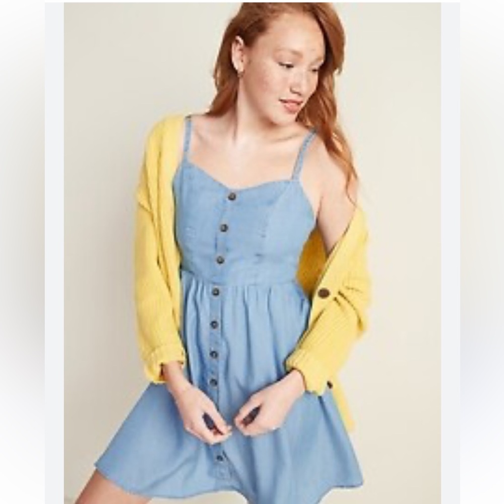 Old Navy Chambray Button-Front Dress